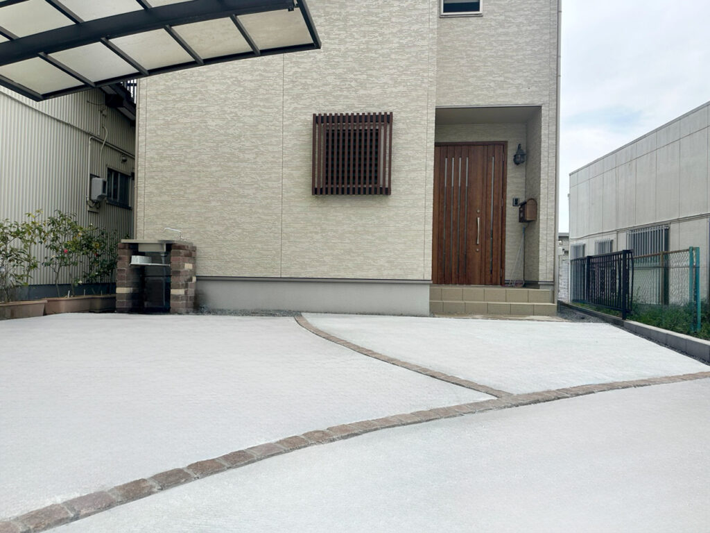 静岡市お庭のリフォーム施工事例｜駐車場とアプローチを美しく快適にリニューアル